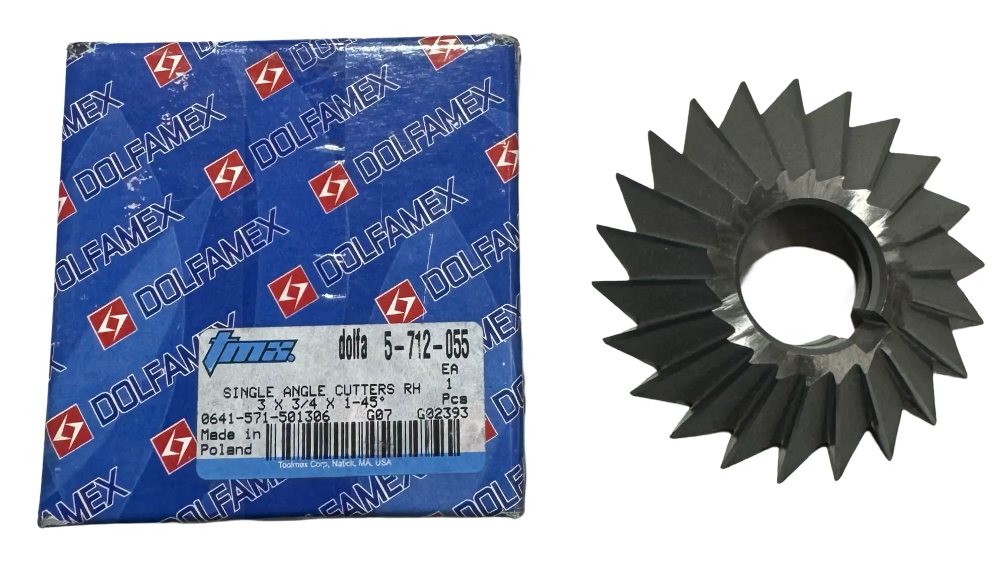 TMX 3" x 3/4" x 1" HSS 45° Single Angle Cutter 5-712-055