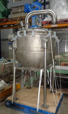 500 L S/S APV JKTD Hemispherical Reactor 3kW