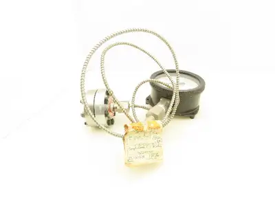 US Gauge 43257 Solfrunt Pressure Gauge w/Temp Sensor And Diaphragm 0-3500 5"Face