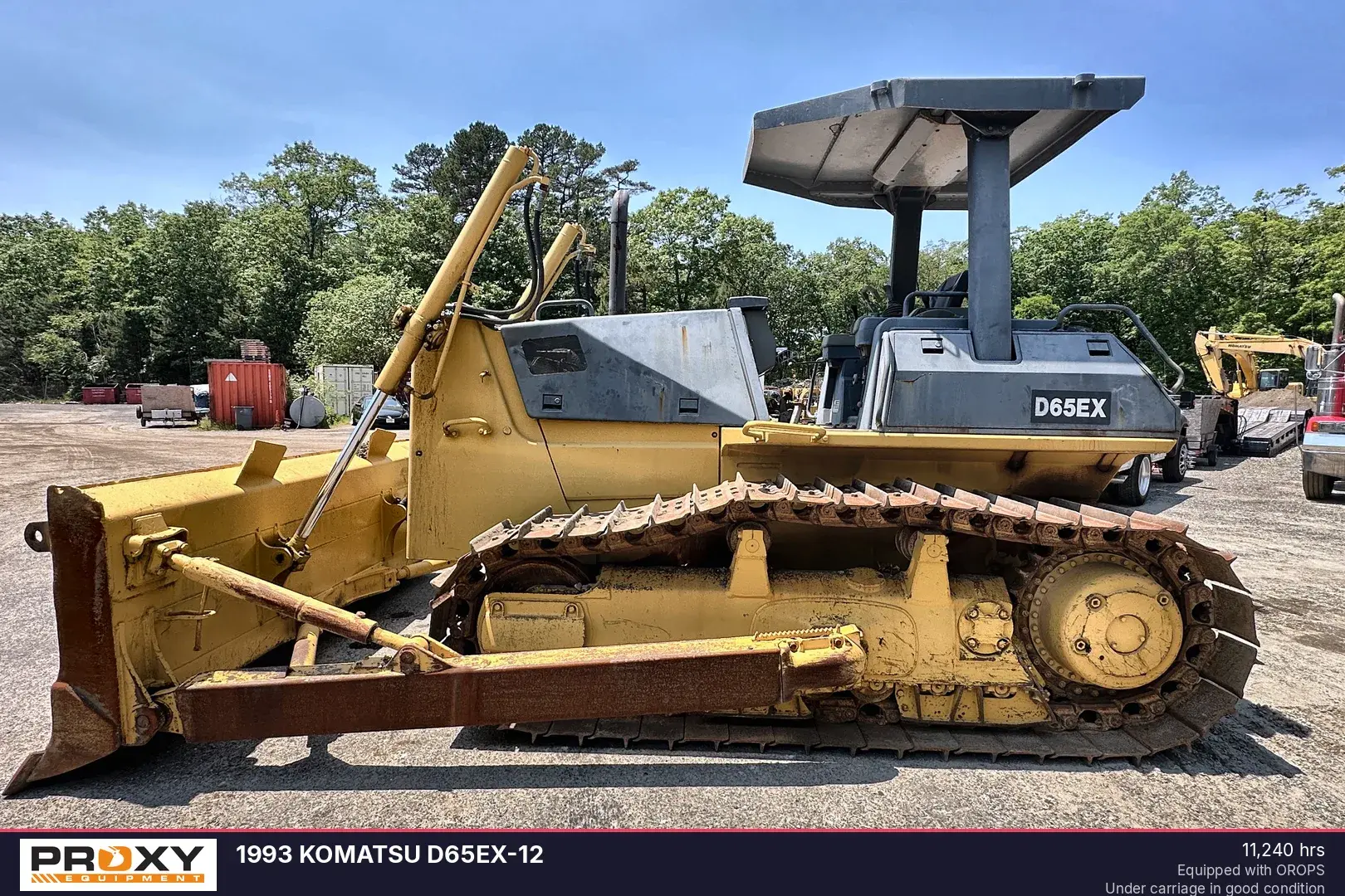 Used 1993 KOMATSU D65EX-12 Bulldozers New Jersey US | Proxy Equipment #1378333