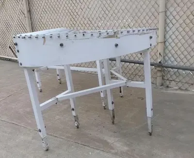 Conveyor, Roller, 17" x 60', Adjustable Height, 180 Degrees, #S743801