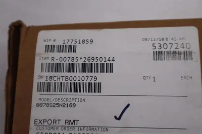ROSEMOUNT 0078S25N2100 SENSOR STOCK #G-133A