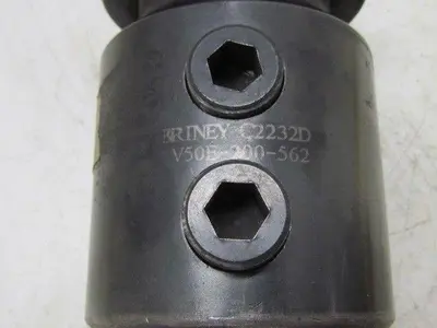 Briney C2232D V50E-200-562 Cat 50 2"End Mill Holder 5 1/2" Projection Coolant