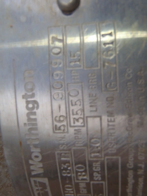 USED WORTHINGTON 1-1/2HO-83B