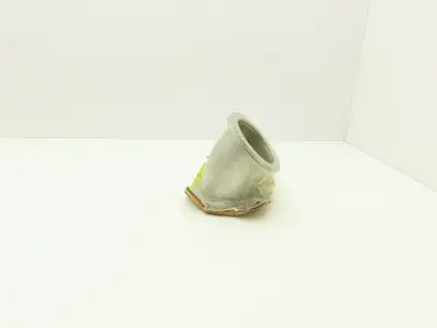 E45-NW-100 4" Vacuum Tube Elbow Short Radius  45 Deg With Welded Flange SS