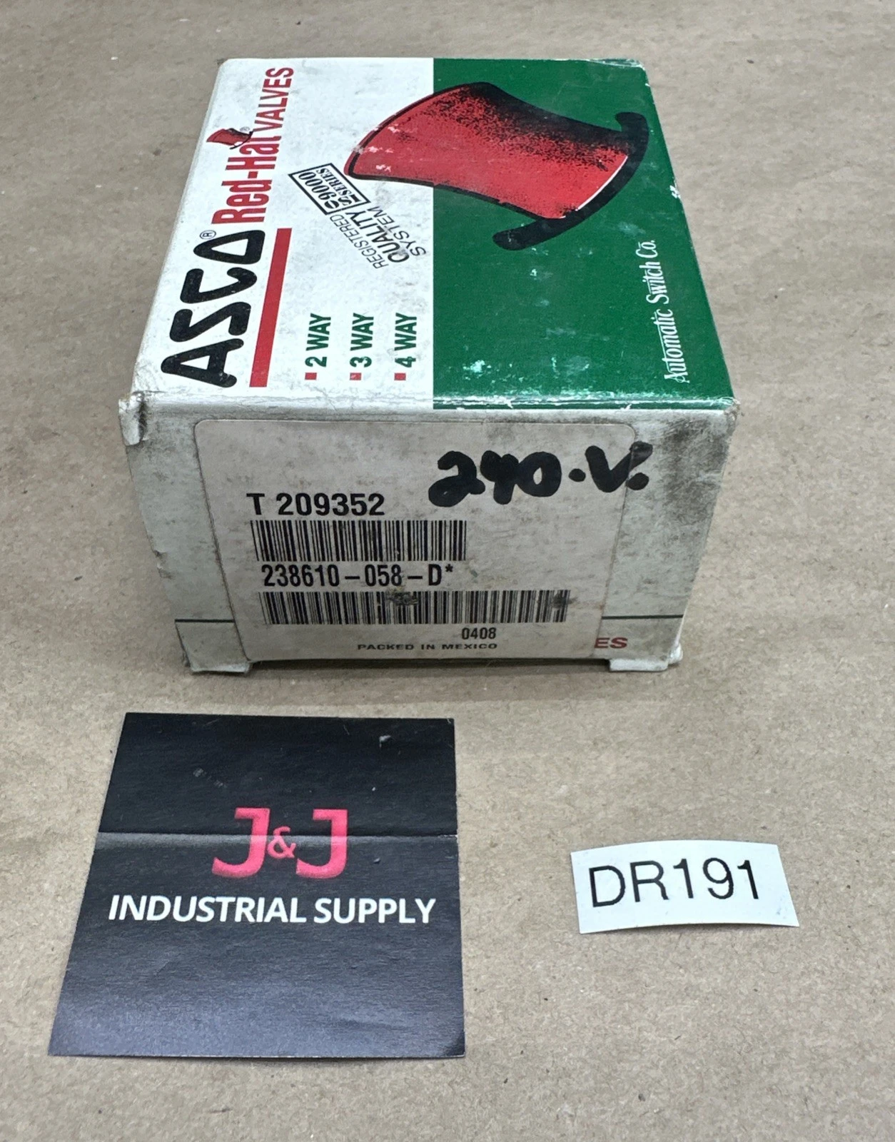 NEW ASCO 238610-058-D