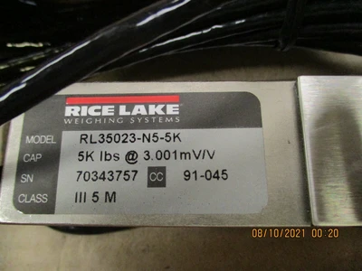 NEW Rice Lake Weighing Systems RL35023-N5-5K