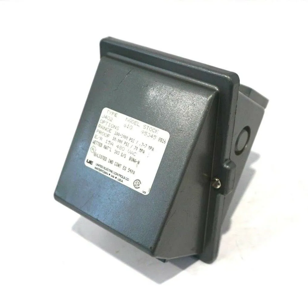 NEW UNITED ELECTRIC J402-610 PRESSURE SWITCH J402610