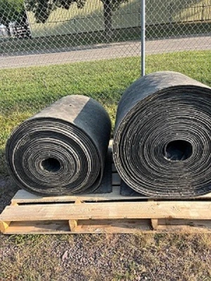 USED RUBBER BELT 114' X 30"