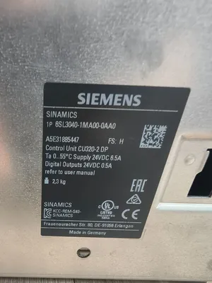 Used SIEMENS 6SL3040-1MA00-0AA0 AC Drive Control Module South Carolina US | ESS Industrial Equipment Sales #1310355
