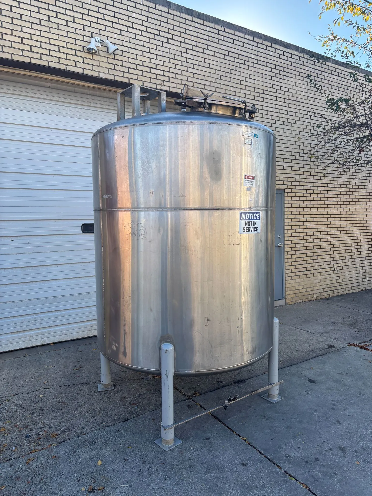 USED CREAM CITY BOILER CO Stainless Steel Mixing Tank