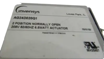 NEW INVENSYS AG24D020Q1 ACTUATOR 208V 50/60HZ