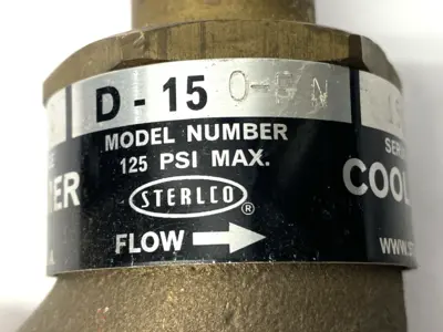 USED STERLCO TEMPERATURE CONTROL VALVE 125PSI