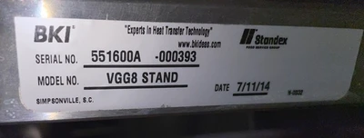 1-0526 BKI VGG-8-C Electric Rotisserie Oven with Stand