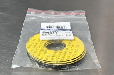 GE 080XT Round plate for emergency yellow background lot of 5 Loc4C30