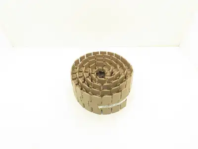 Rexnord 882 TAB 4.5" TableTop Chain Plastic Conveyor Belt Side-Flex 7' 7" Tan