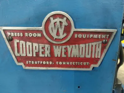 24" COOPER WEYMOUTH 7 ROLL MOTORIZED POWERED COIL STRIP STRAIGHTENER: STOCK #23702