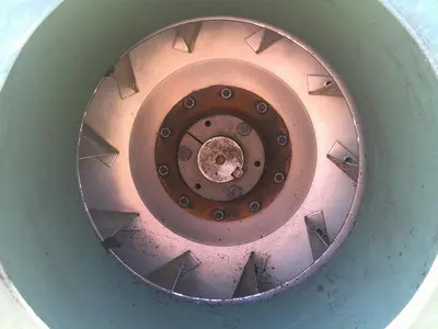 SPC9185  Blower 2,000 cfm centrifugal fan New York Blower model 2108 Alum wheel, 15 hp, CS