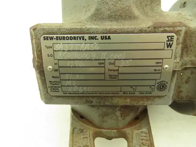 Sew-Eurodrive SA37TAM56 Gearbox for Gearmotor 51.3:1 Reducer 34rpm Hollow 56C