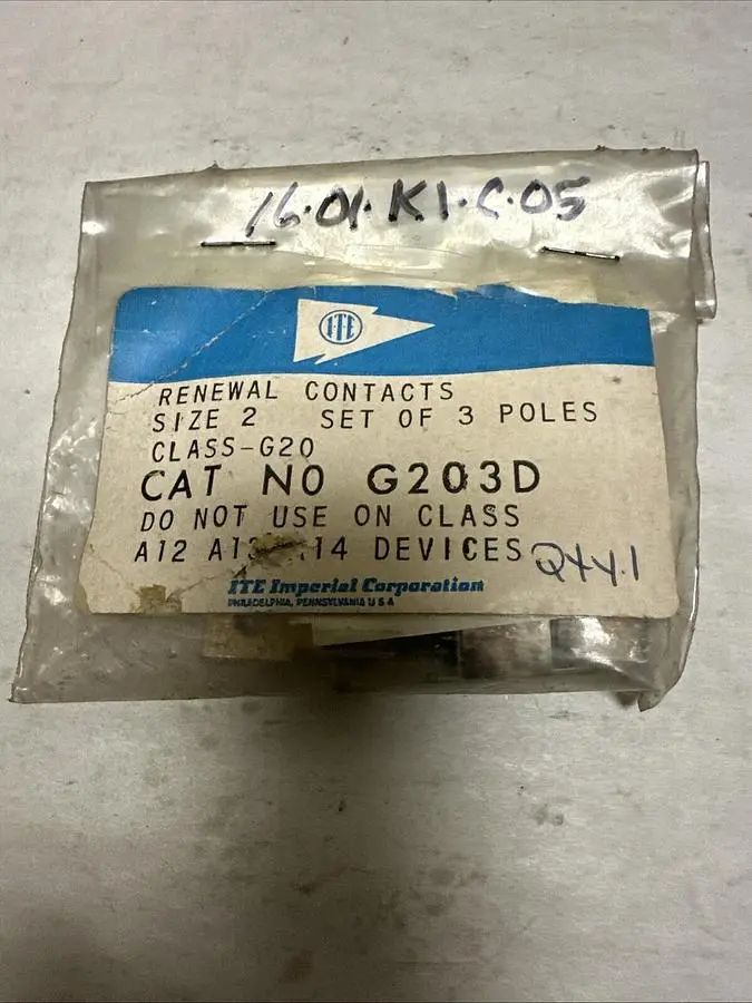 New | in-Stock ITE G203D Miscellaneous Equipment (Electrical & Power) | Surplus Asset Holdings #1199052