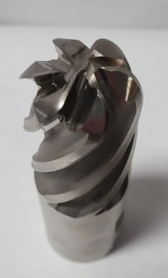 Hanita 6 Flutes Ball End Mill High Speed Steel HSS 3407 1-1/4" x 1-1/4"x2" M-42