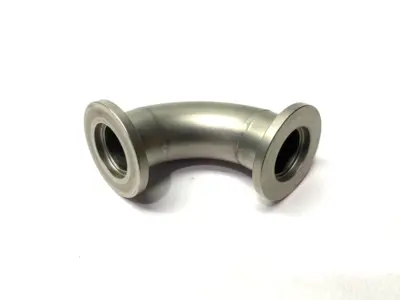 USED AGILENT STAINLESS STEEL 90-DEGREE ELBOW FITTING 1.5" CLEARANCE NW16