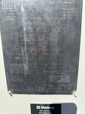 2012 HOWARD INDUSTRIES Substation Transformer Transformer Oil Filled | Perry Equipment (6)