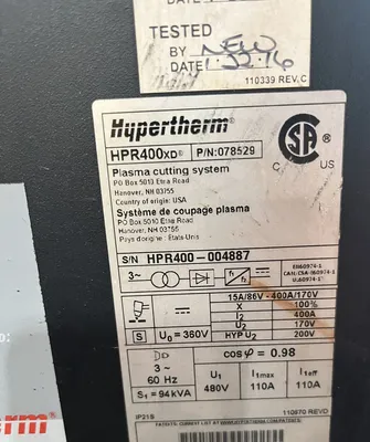 USED MESSER EDGEMAX 10X12