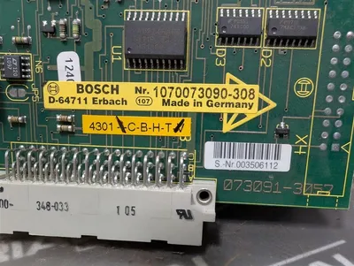 Bosch 073091-3057 Weld Timer Power Distribution Board 4301-C-B-H-T Used