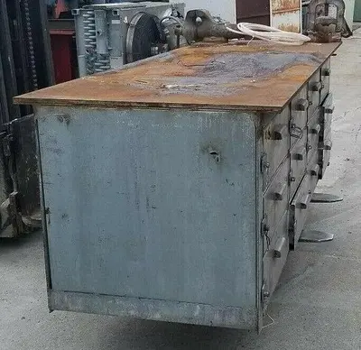 USED SST WORKSTATION CABINET 8' X 3' X 3'