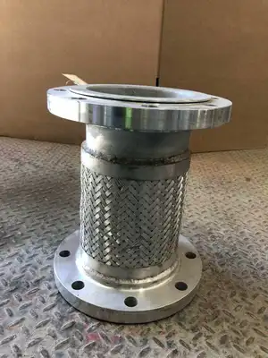 6″ X 13″ Flanged Braided Stainless Steel Flexible Hose / Expansion Joint