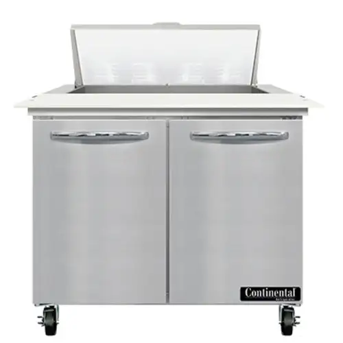 Continental SW36N8C 36" Sandwich/salad Prep Table W/ Refrigerated Base, 115v