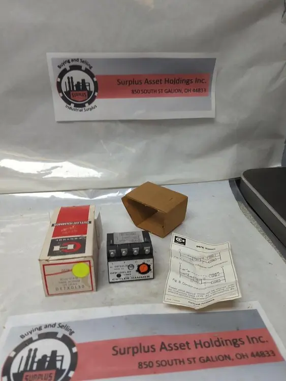 New | in-Stock CUTLER-HAMMER D87XDL30 Timers Ohio US | Surplus Asset Holdings #1236556