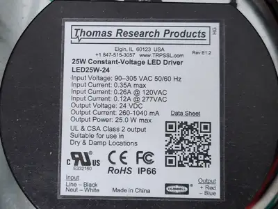NEW THOMAS RESEARCH PRODUCTS 4549-0024-025-UNV-D10