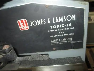 0462-530 Jones & Lamson 14″ Floor Model Optical Comparator Model # TOPIC-14, S/N: E53227