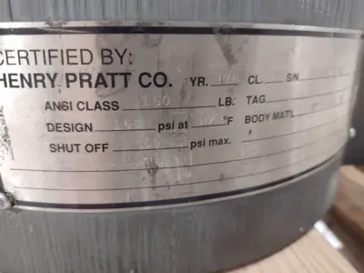 6" 150lb | Pratt Butterfly Valve 6" 150 lb NEEDS REPAIR - For parts or not working
