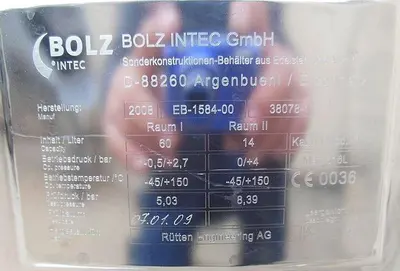 USED 2008 BOLZ INTECH EB-1584-00