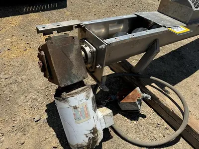 Conveyor, Screw, 6" x 10', Stainless Steel, With Drive, #5880239