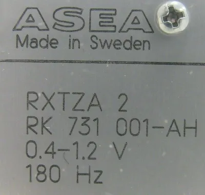 NEW ASEA RK-731-001-AH RELAY RXTZA-2 RK731001AH
