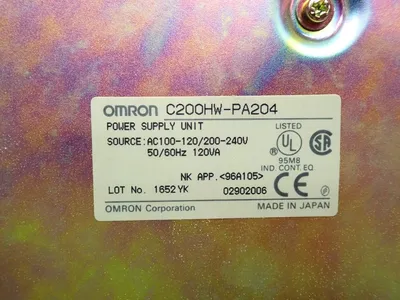 Used OMRON C200HWPA204 Power Supplies | HGR 24 #738838