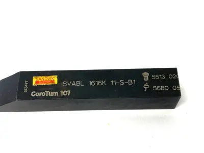 USED SANDVIK COROMANT SVABL 1616K 11-S-B1 COROTURN® 107 SHANK TOOL FOR TURNING