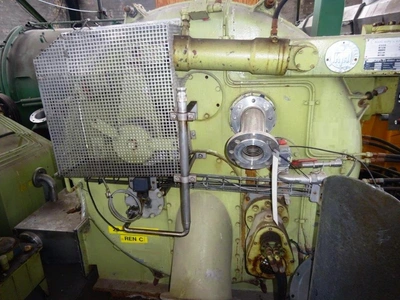 Krauss-Maffei HZ 125 peeler centrifuge, 316SS.