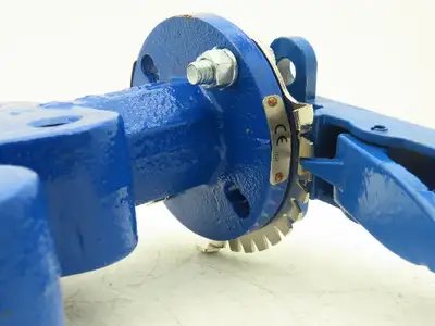 ABZ Valve API609 4" Lugged Butterfly Valve Manual Handle Blue SS316/416