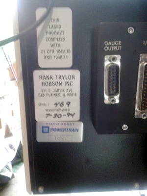 Used 1994 TAYLOR-HOBSON TALYSURF 120L Profilometers Pennsylvania US | Hadanich Machine #1443617
