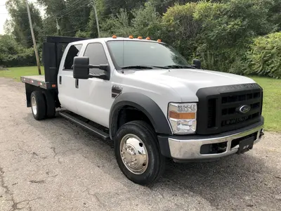 2008 FORD F-550 FLAT BED TRUCK: STOCK #12641