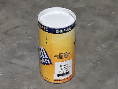 Brass Shim 0.002"x6"x100"