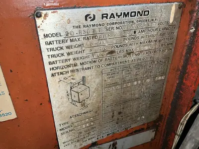 Used RAYMOND 20R30TT Misc Forklifts Ohio US | HGR 24 #1446253