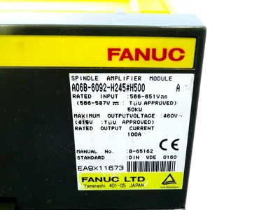 USED FANUC A06B-6092-H245#H500 SPINDLE AMP MODULE A A06B6092H245H500