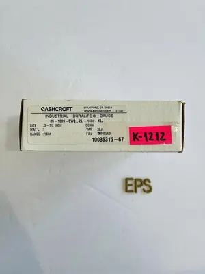Ashcroft Duralife Pressure Gauge, 0-160 PSI, Welded AISI 316 Tube #K-1212