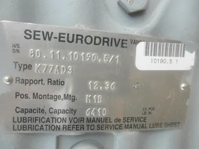 USED EURODRIVE K77AD3